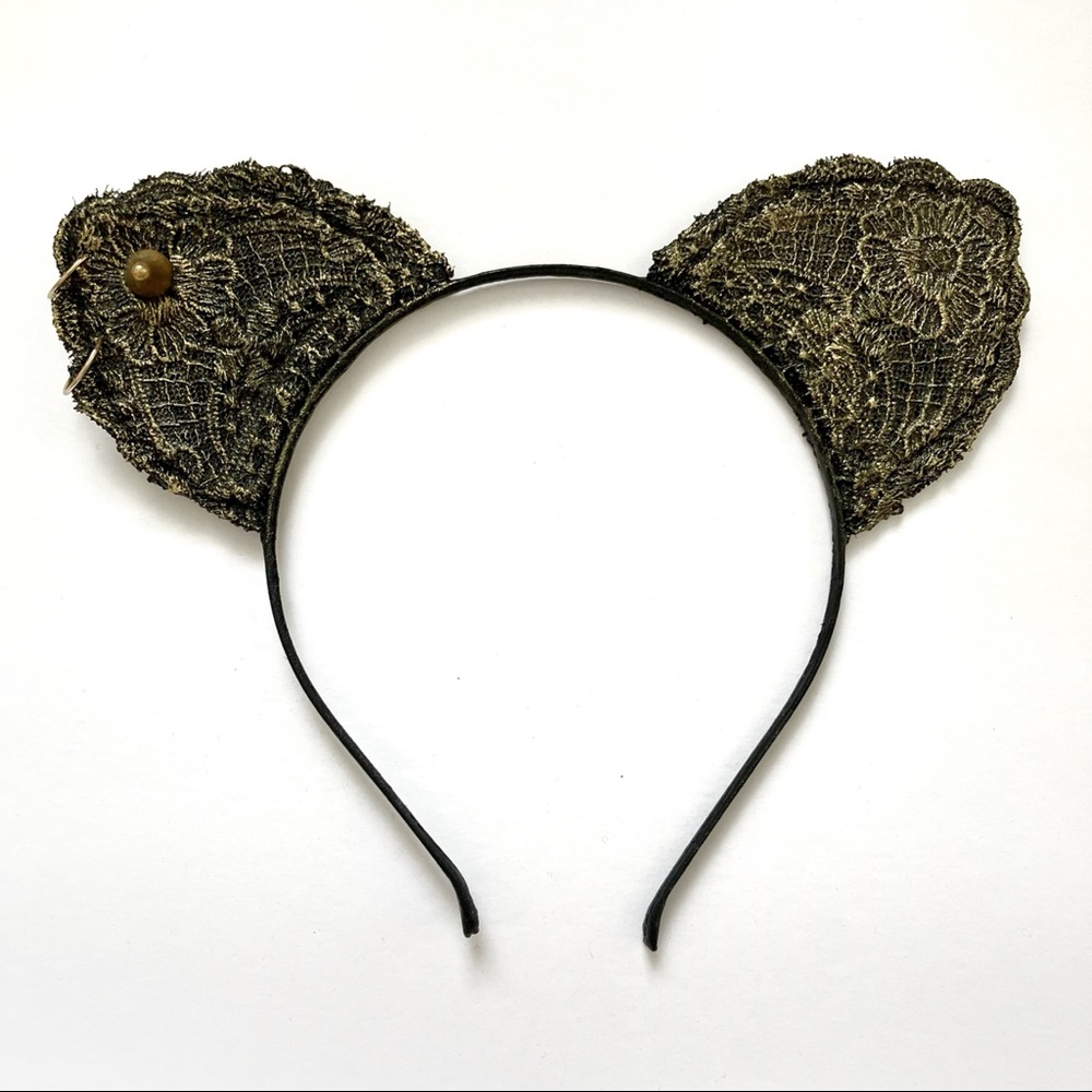 Custom edgy cat ear hair band